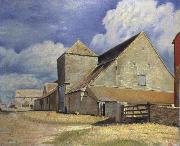 William Rothenstein Barn at Cherington, oil